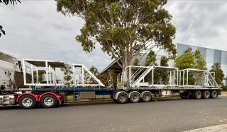 One of our final three deliveries for 2025 - an AW139Main stand set heading north.  Designed and built in Melbourne, engineered to travel.